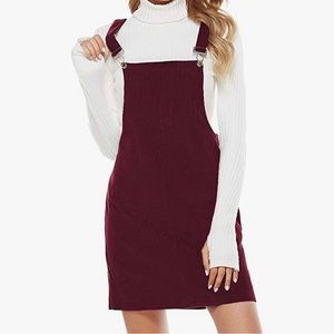 NWOT Women’s Corduroy Overall Dress